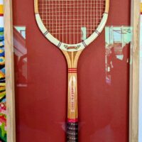 Encadrement raquette de tennis vintage